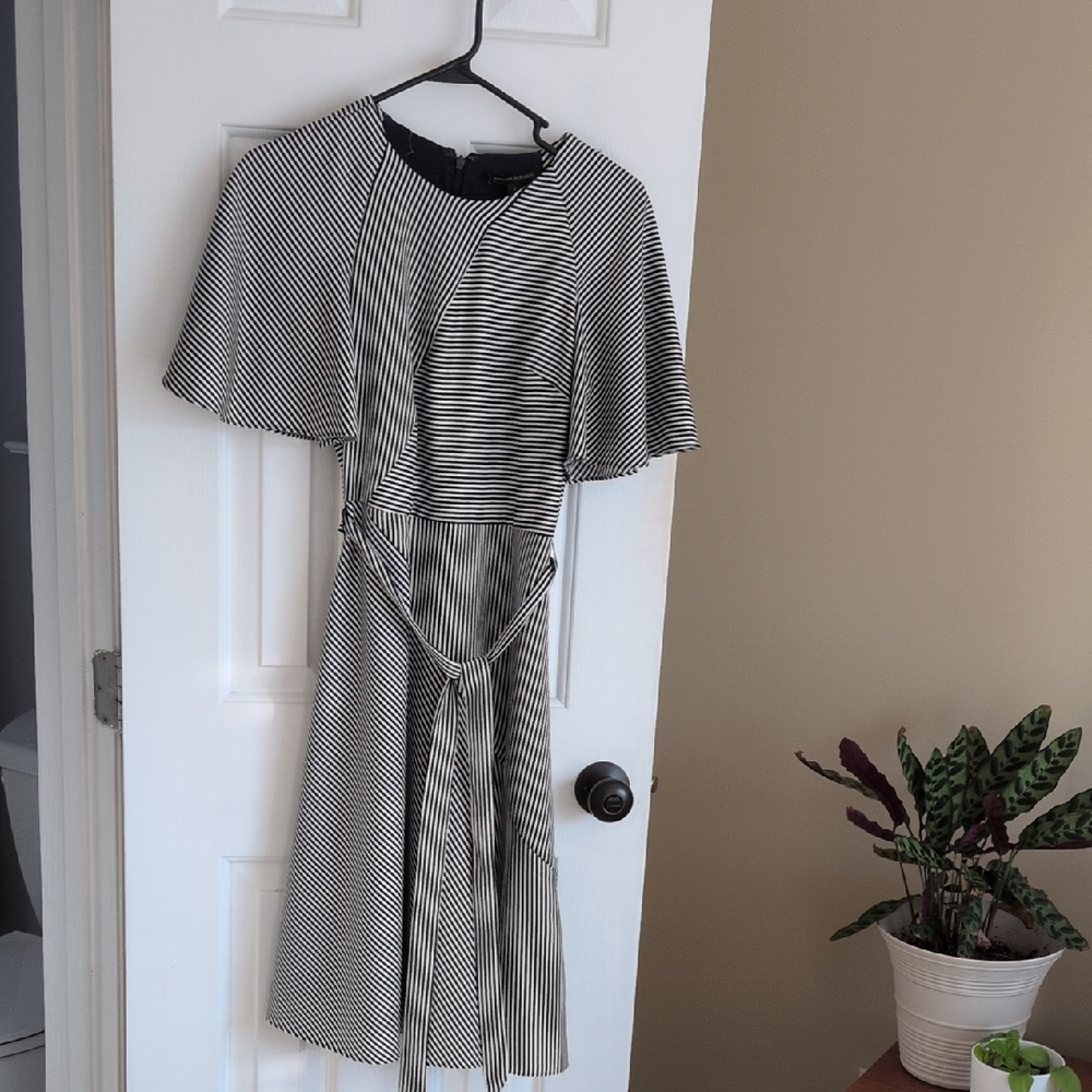 Striped Blue and White Women's Dress